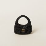 Wander Matelassé Soft Lamb Nappa Small Crescent Moon Bag