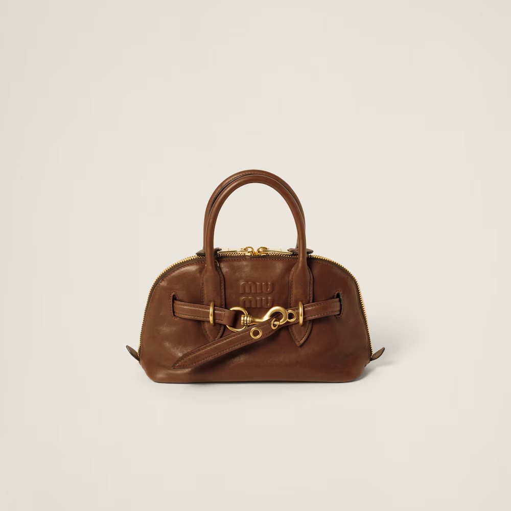 DM_20260106180315_001 Aventure Nappa Leather Handbag Oak color - Image 1