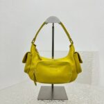 Nappa leather Pocket bag yellow