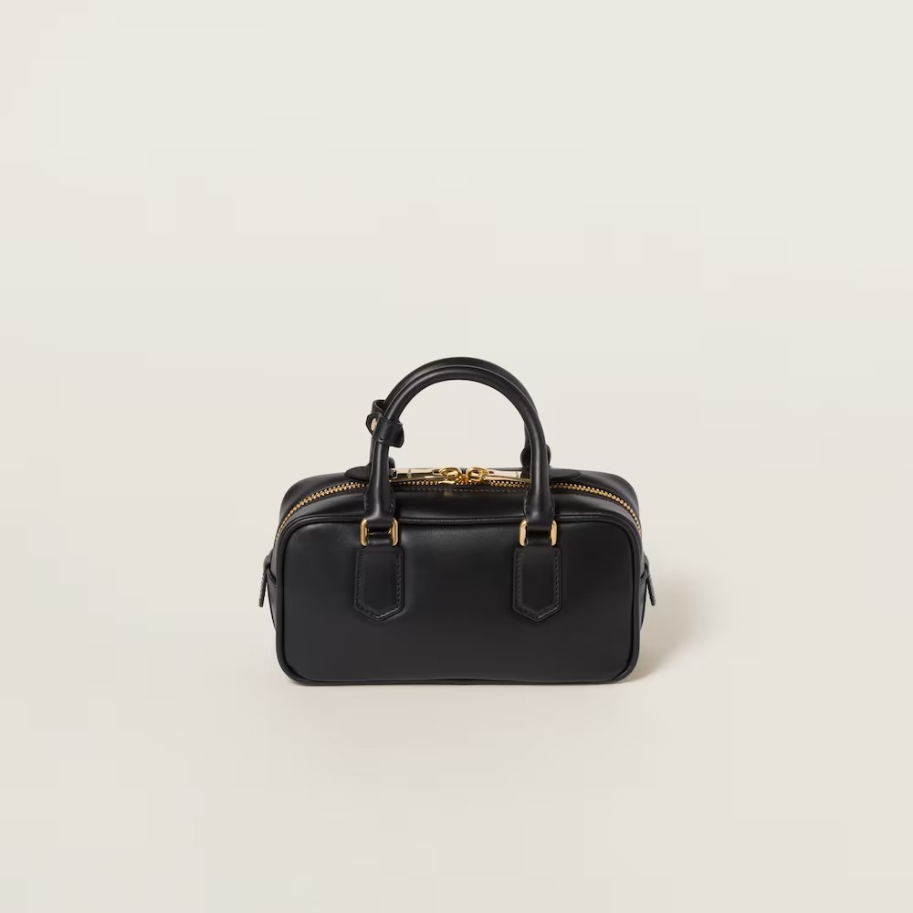 DM_20260106185428_004 Arcadie Leather Small Handbag Black - Image 1