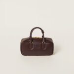 Arcadie Leather Large Handbag Shrubby Oak Color