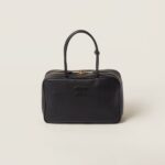 Leather Beau Handbag Black color