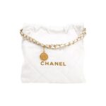 CHANEL 22 HANDBAG WHITE