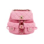 CHANEL GRAINER SHINY CALFSKIN BACKPACK PINK