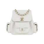 CHANEL 23K DUMA BACKPACK WHITE