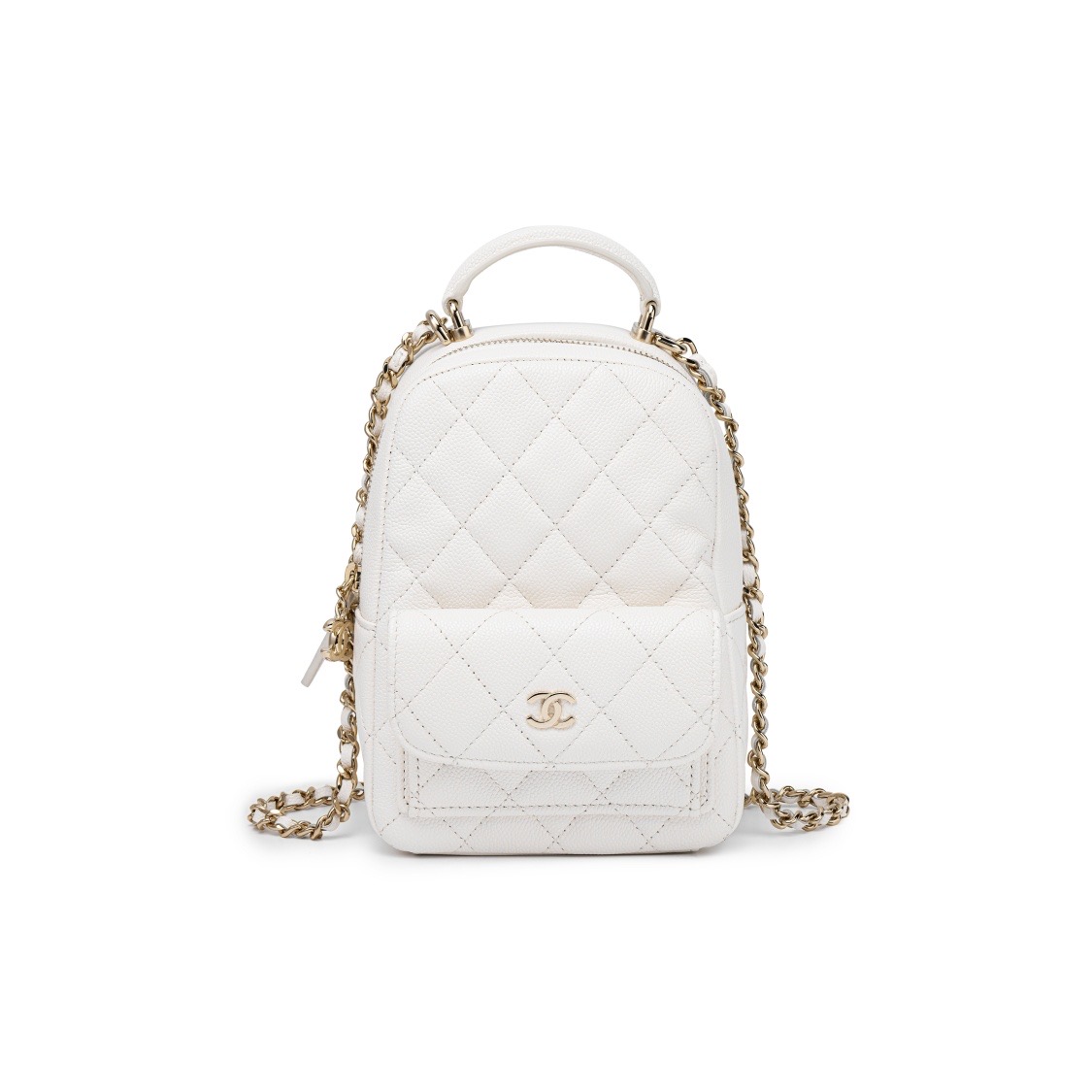 DM_20260107060618_001.jpg CHANEL MINI BACKPACK WHITE - Image 1