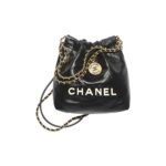CHANEL 22 MINI HANDBAG WHITE LOGO