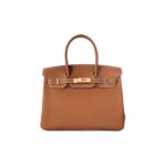 Hermès Birkin 25 with gold-plated hardware, fully hand-stitched togo