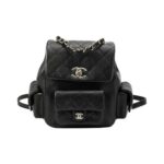 CHANEL 23K DUMA BACKPACK BLACK