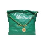 CHANEL 22 HANDBAG DARK GREEN