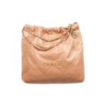 CHANEL 22 HAND BAG CARAMEL