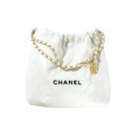 CHANEL 22 HANDBAG BLACK LOGO