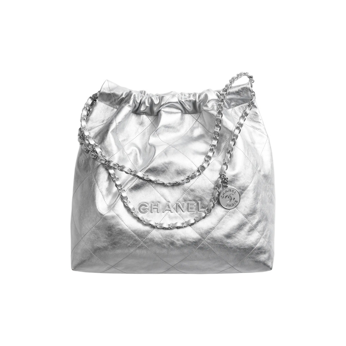 DM_20260117020614_001 CHANEL 22 HANDBAG Calfskin & Silver-Tone Metal - Image 1