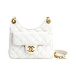 CHANEL SHINY CRUMPLED CALFSKIN HOBOHANDBAG