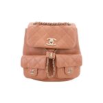 CHANEL-GRAINED-CALFSKIN-BACKPACK-BROWN