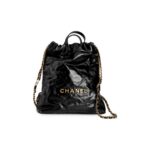 CHANEL LARGE BACK PACK 22HANDBAG BLACK