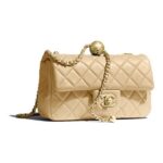 CHANEL CLASSIC FLAP BAG GOLD BALL