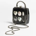 Hardcase evening bag in makeup palette shape