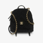 Suede Calfskin & Gold-Tone Metal backpack