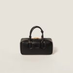 Arcadie Leather Large Handbag Black Color